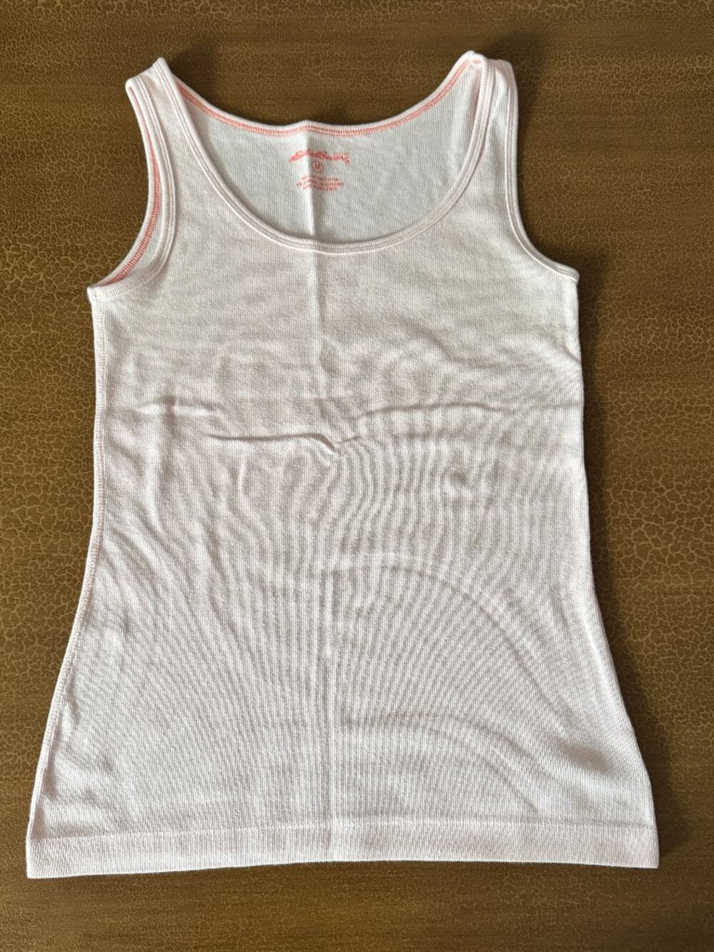 Eddie Bauer Ribbed Sport Gym Tank Light Pink Top - Size Medium